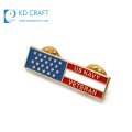 High quality custom metal debossed logo soft enamel country flag sean hannity lapel pin